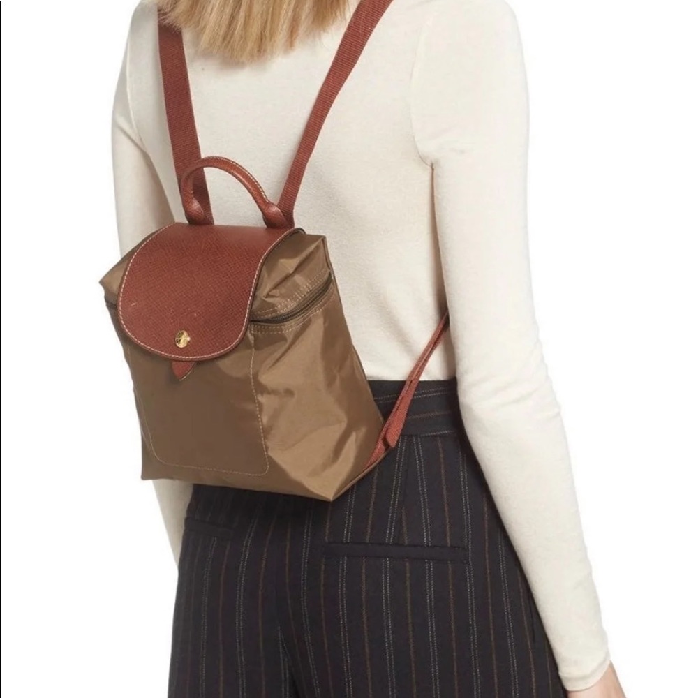 Longchamp mini Le pilage canvas backpack